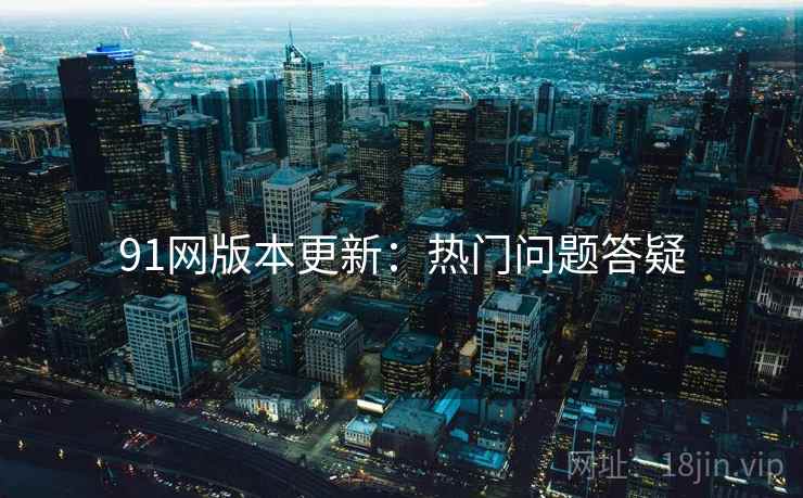 91网版本更新：热门问题答疑