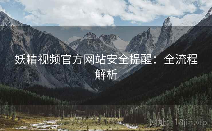 妖精视频官方网站安全提醒：全流程解析