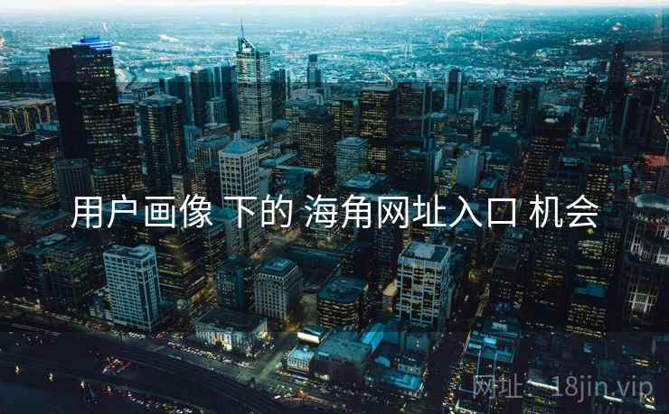 用户画像 下的 海角网址入口 机会